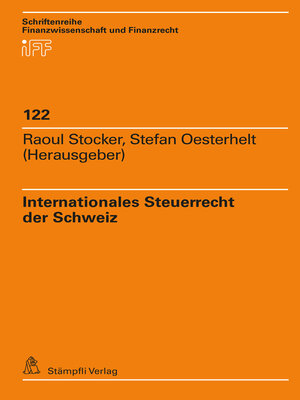 cover image of Internationales Steuerrecht der Schweiz